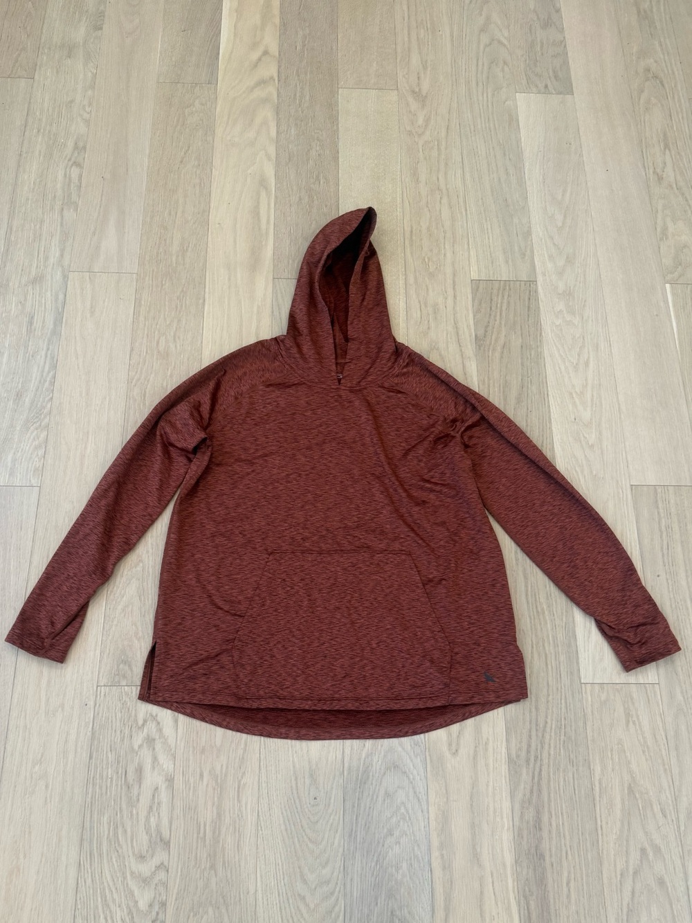 Eddie Bauer orange Hooded Pullover women’s size large
